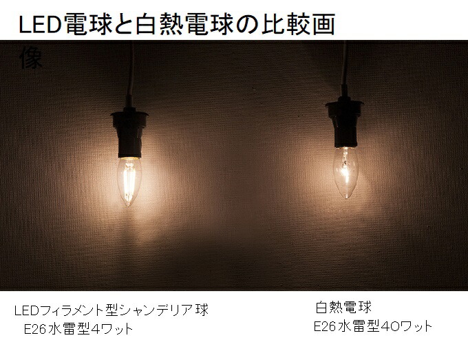 LED 25ワット形 電球 水雷型シャンデリア球 電球色 E26 : シャンティー