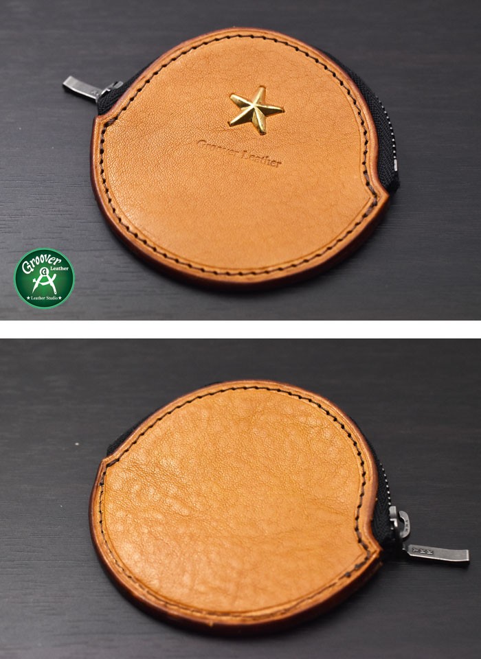 大人気定番商品 ブラウンレザー 星型装飾 コインケース 小物 - 小物