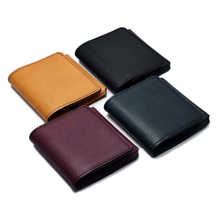 日本製 本革 二つ折り 財布 ミニ 財布 ショートウォレット Groover 
