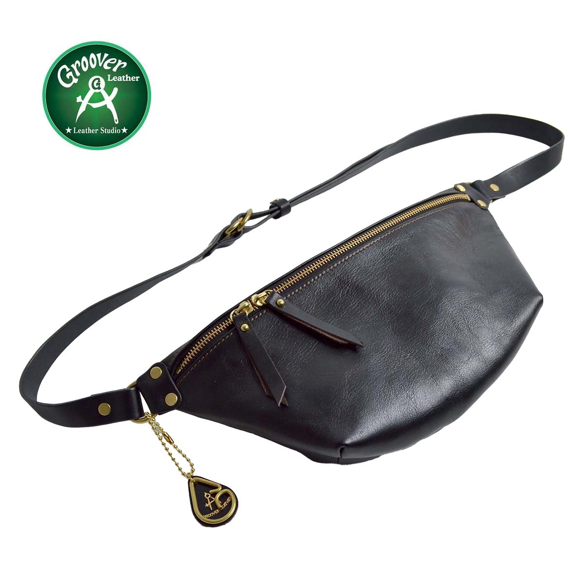 良品✨バーバリー ショルダーバッグ クロスボディバッグ レザー イエロー GR 日本製 本革 バッグ 鞄 Groover Leather グルーバーレザー 馬革 ホース