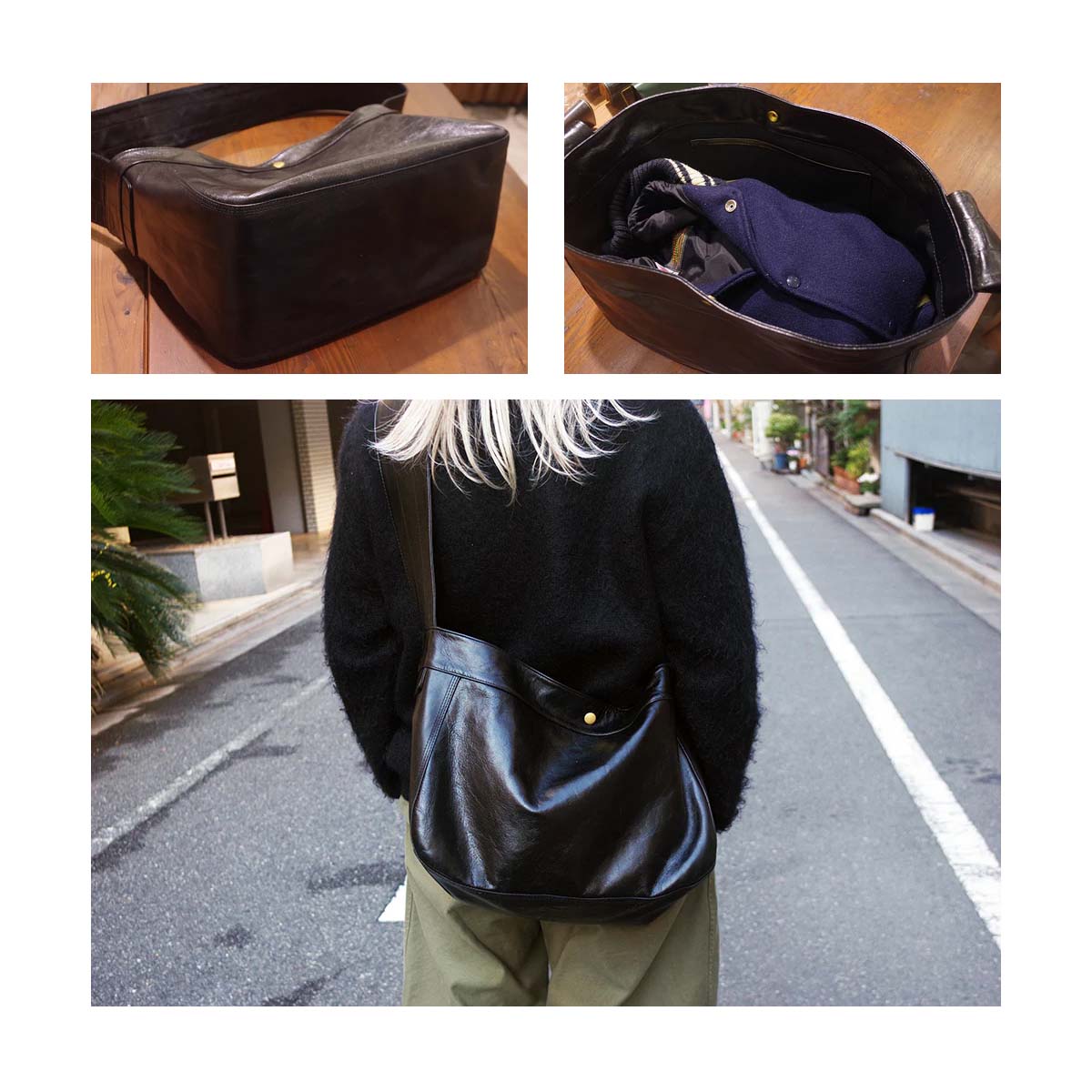 ショルダーバッグ INCEPTION インセプション 新喜皮革 茶芯レザー 馬革