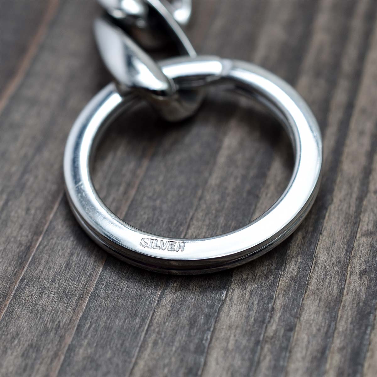 キーチェーン メンズ シルバー925 リリー 百合の紋章 キーフック