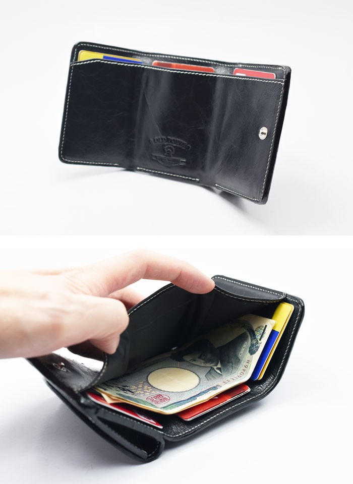 財布 ミニ財布 コンパクト 三つ折り財布 小さい財布 オールドポイント