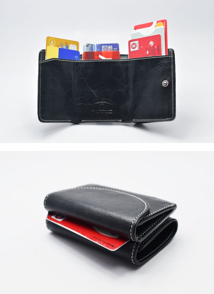 財布 ミニ財布 コンパクト 三つ折り財布 小さい財布 オールドポイント