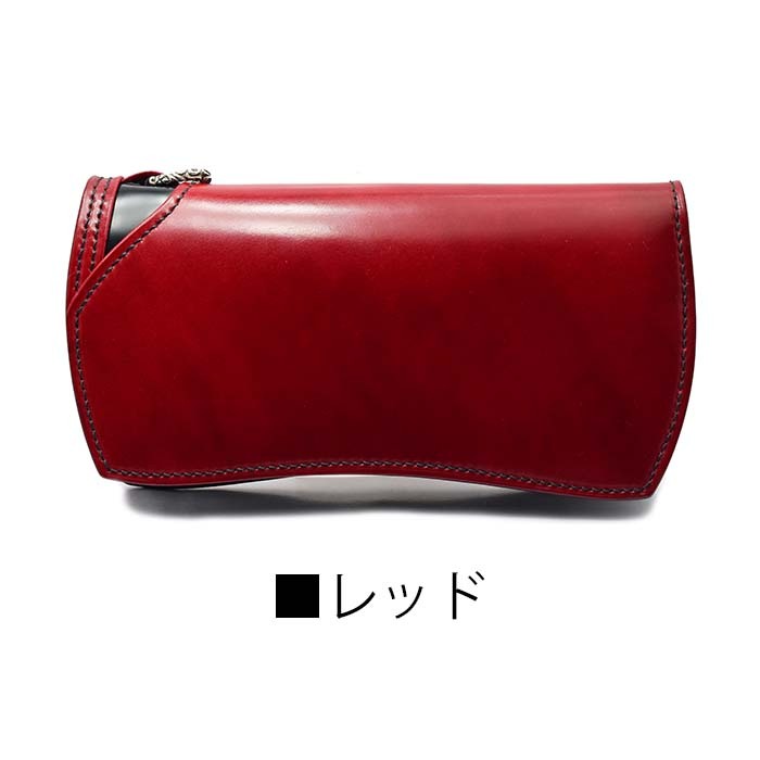 日本製 手縫い 財布 長財布 オールドポイント -匠 Takumi ハイエンド- シルバー製Dリング ロングウォレット 新喜皮革社製 レーデルオガワ コードバンの画像