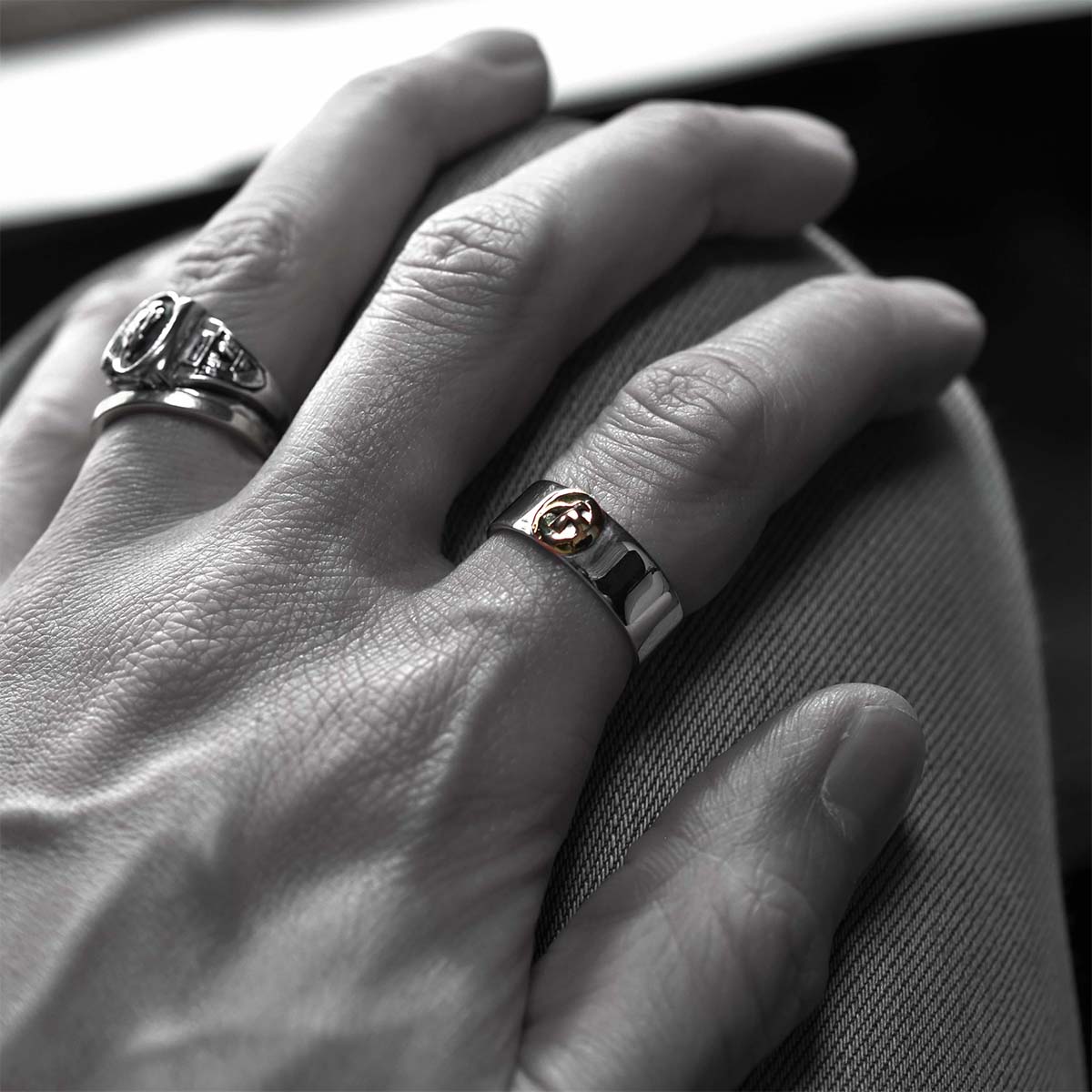 LHN Jewelry ハンドメイド イーグル リング シルバー x 真鍮 LHN Jewelry(エルエイチエヌ ジュエリー) ハンドメイド Amor