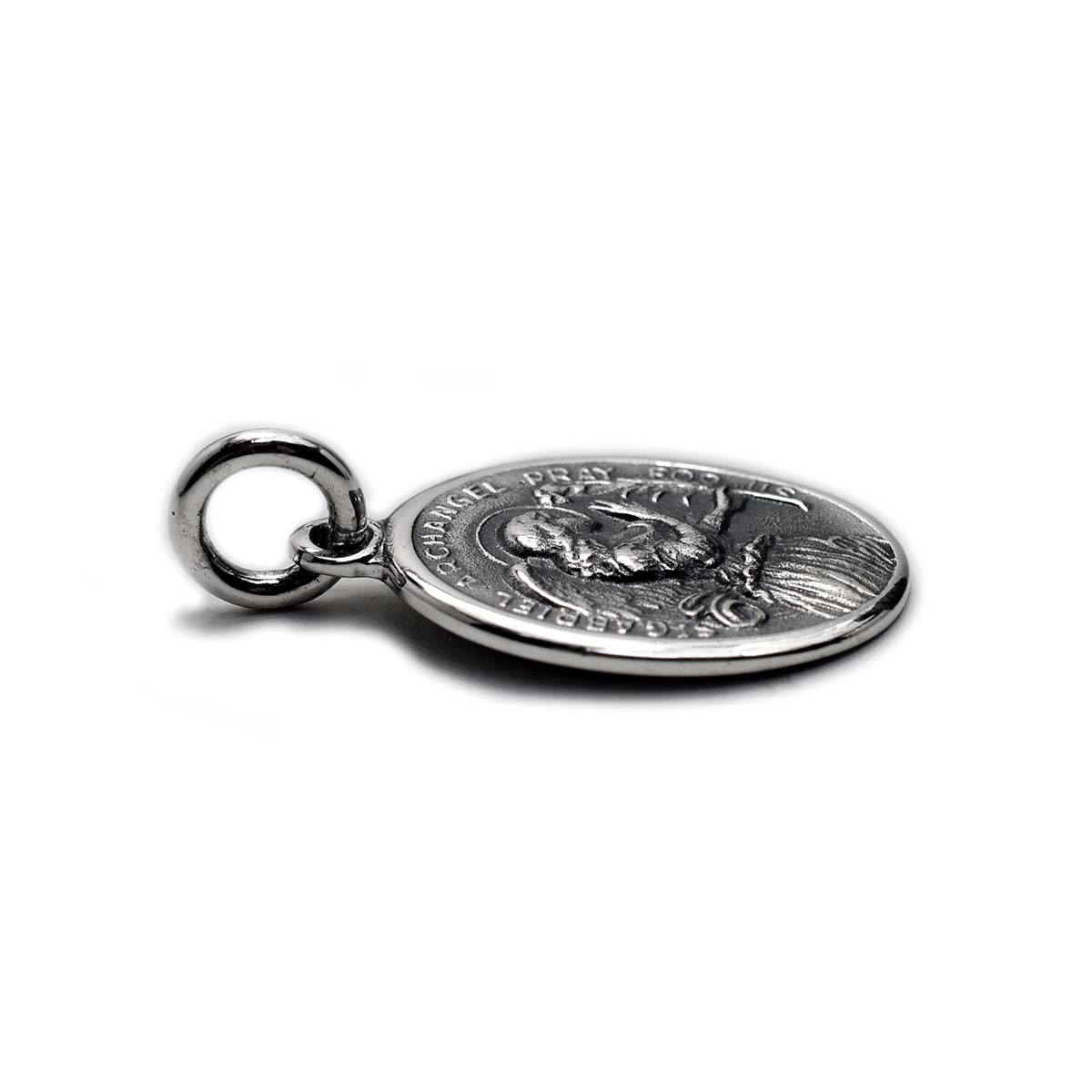 シルバーアクセサリー ペンダントトップ メダイ モチーフ リバーシブル 