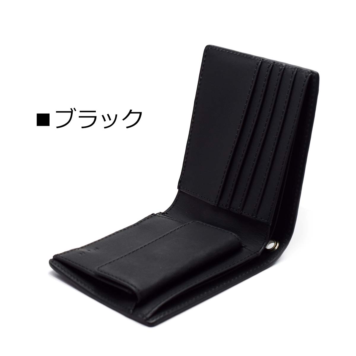 ハンドメイド カジュアル 革財布 財布 短財布 本革 二つ折り財布