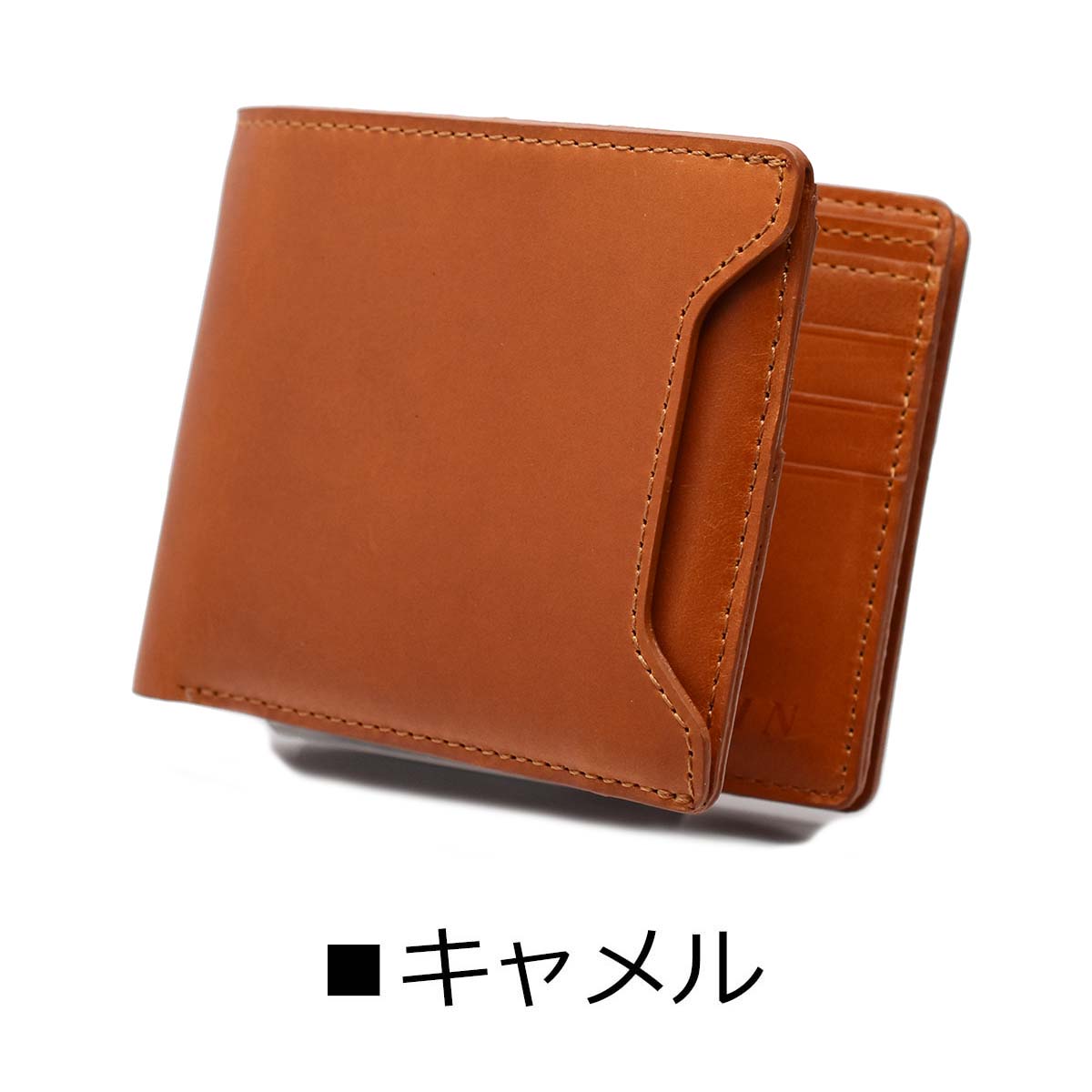 ハンドメイド カジュアル 革財布 おすすめ 学生 社会人 二つ折り財布