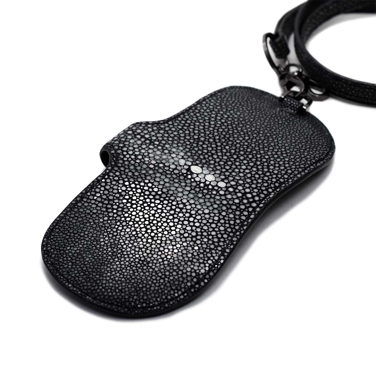 薄型 アイウェアケース 眼鏡ケース 本革 エイ革 メンズ レディース