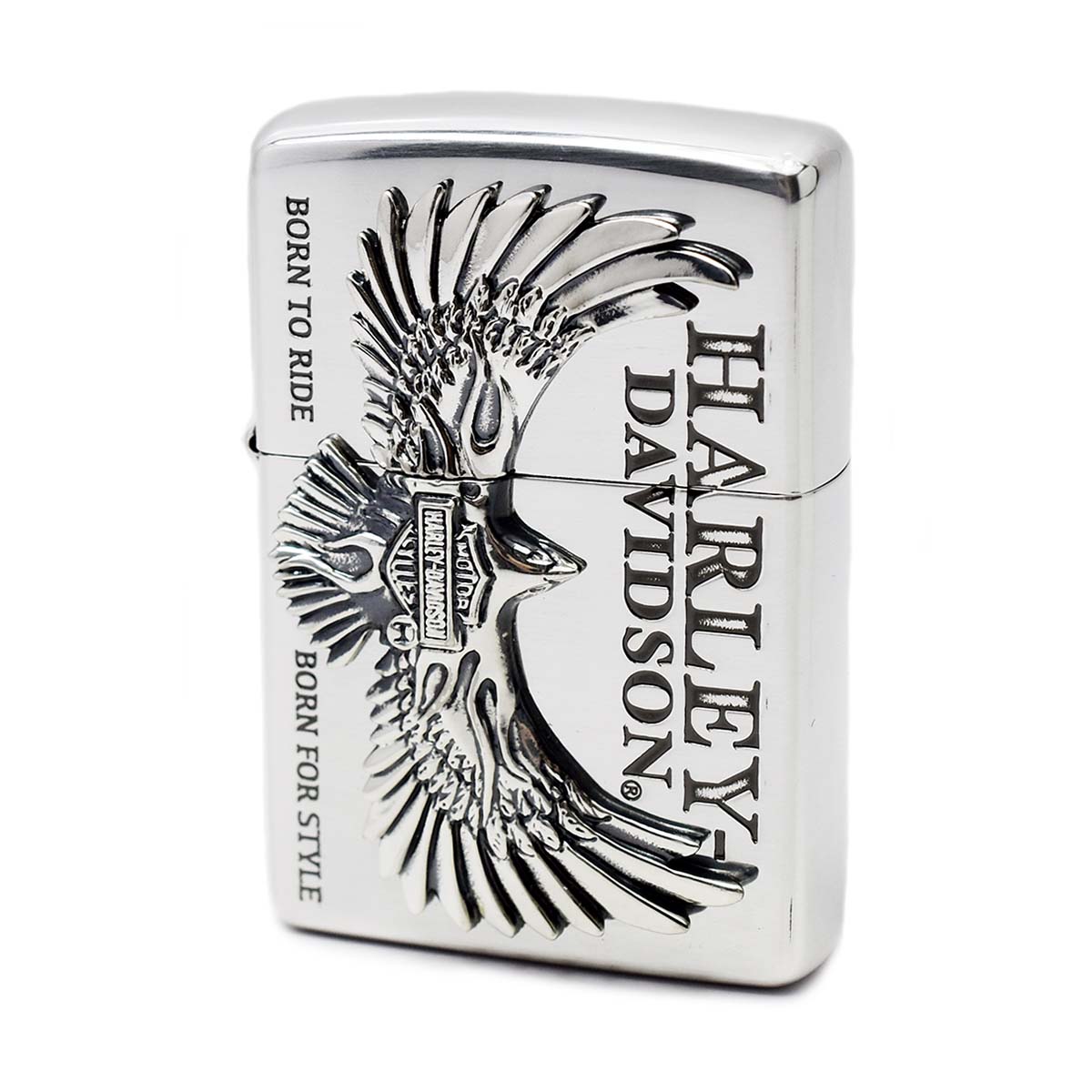 ZIPPO ジッポ ジッポー オイルライター HARLEY-DAVIDSON ハーレーダビッドソン HDP-76 フライングイーグルメタル  シルバーイブシ