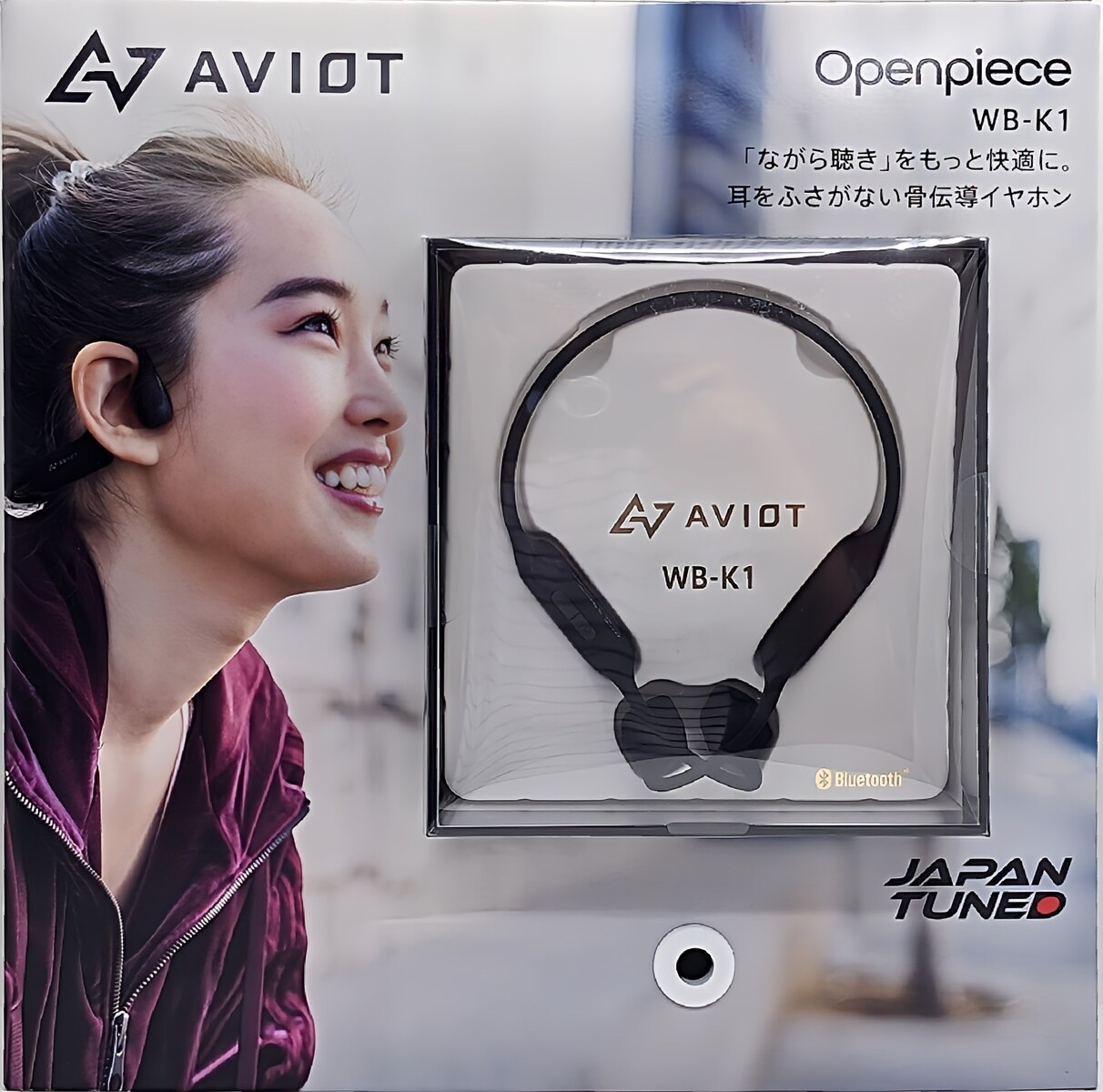 AVIOT 骨伝導 ヘッドホン イヤホン WB-K1-BK ブラック 防塵 防水IP67相当 SBC Bluetooth 5.2 充電 USB Type-C 最大通話6時間 最大連続再生12時間 by:chaoyiliu88