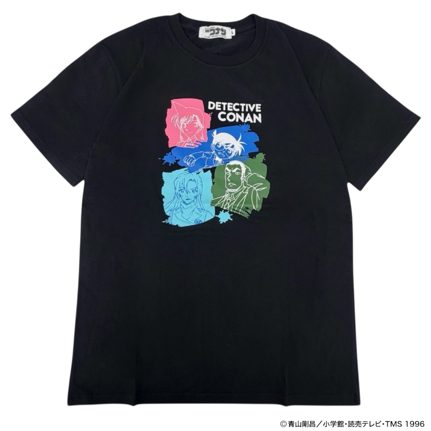 名探偵コナン コナン 映画 ペイント柄 プリント 天竺 半袖 Tシャツ 春 