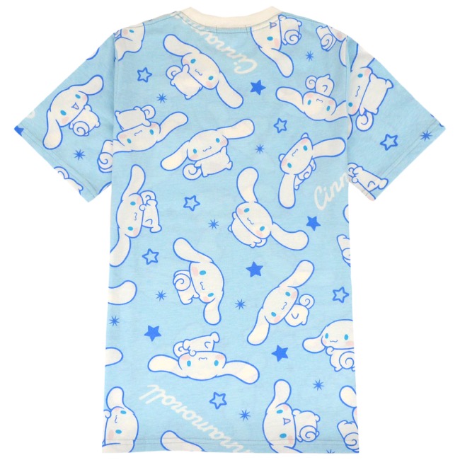 シナモロール Tシャツ 総柄 半袖 シナモン サンリオ キャラクターズ