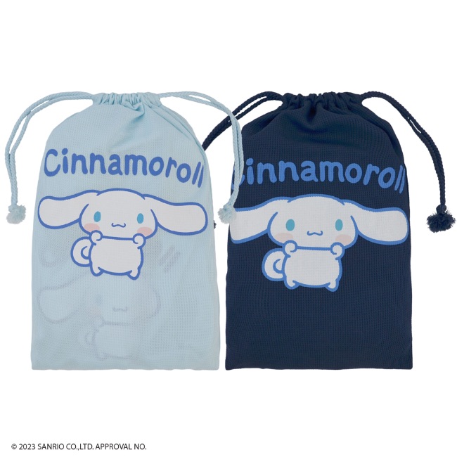 シナモロール サンリオ Tシャツ ハーフ パンツ 巾着 上下 セット 部屋