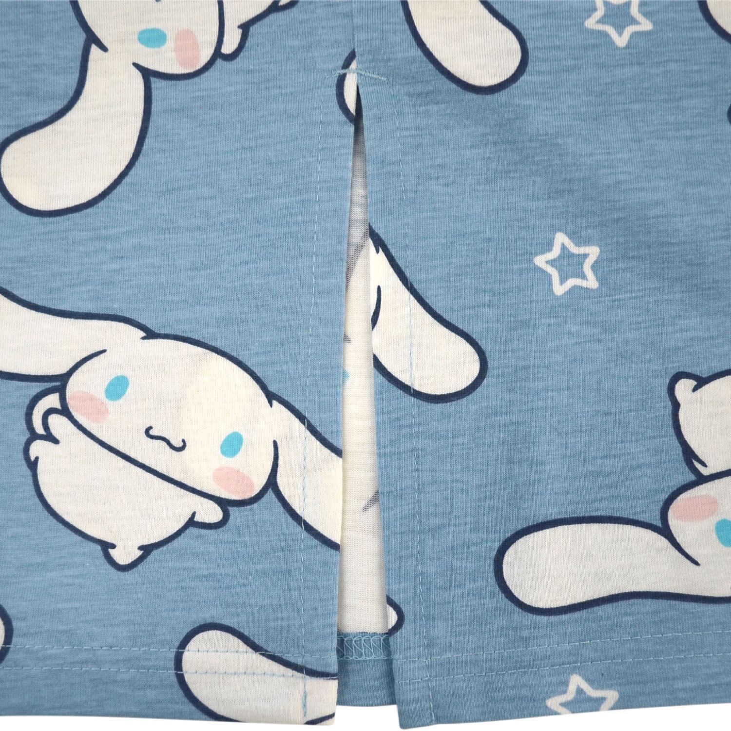 シナモロール Tシャツ ワンピース 半袖 総柄 部屋着 ルームウェア