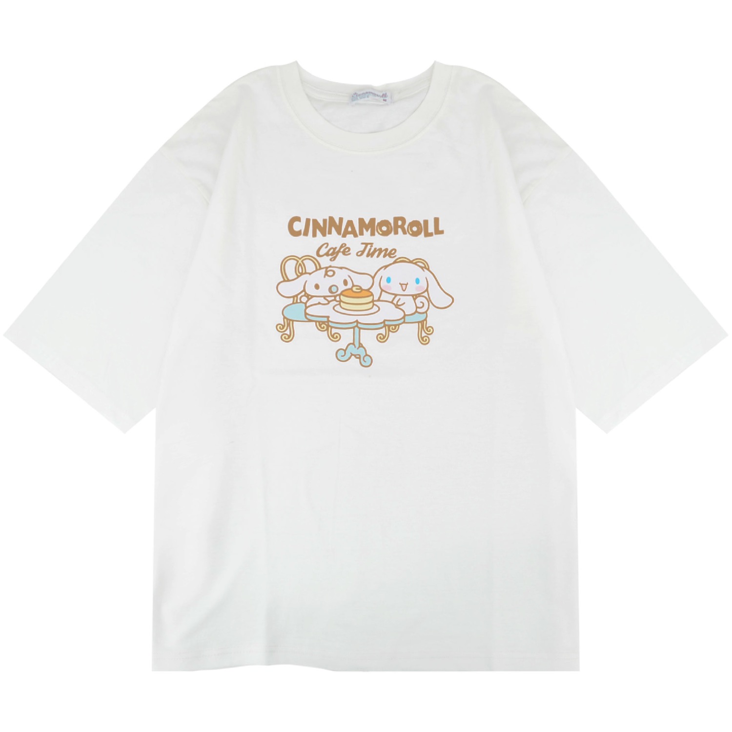 シナモロール Tシャツ オーバーサイズ 半袖 プリント 刺繍 トップス