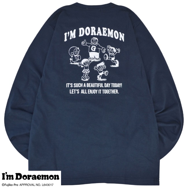 アイム ドラえもん Tシャツ 長袖 ロンT I'm Doraemon プリント メンズ