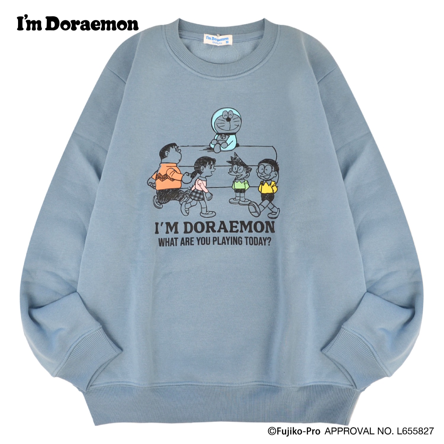 sanrio（サンリオ） アイム ドラえもん トレーナー 裏起毛 プリント