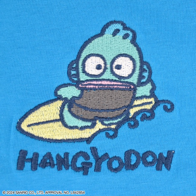 sanrio ハンギョドン Tシャツ 長袖 ロンT プリント 刺繍