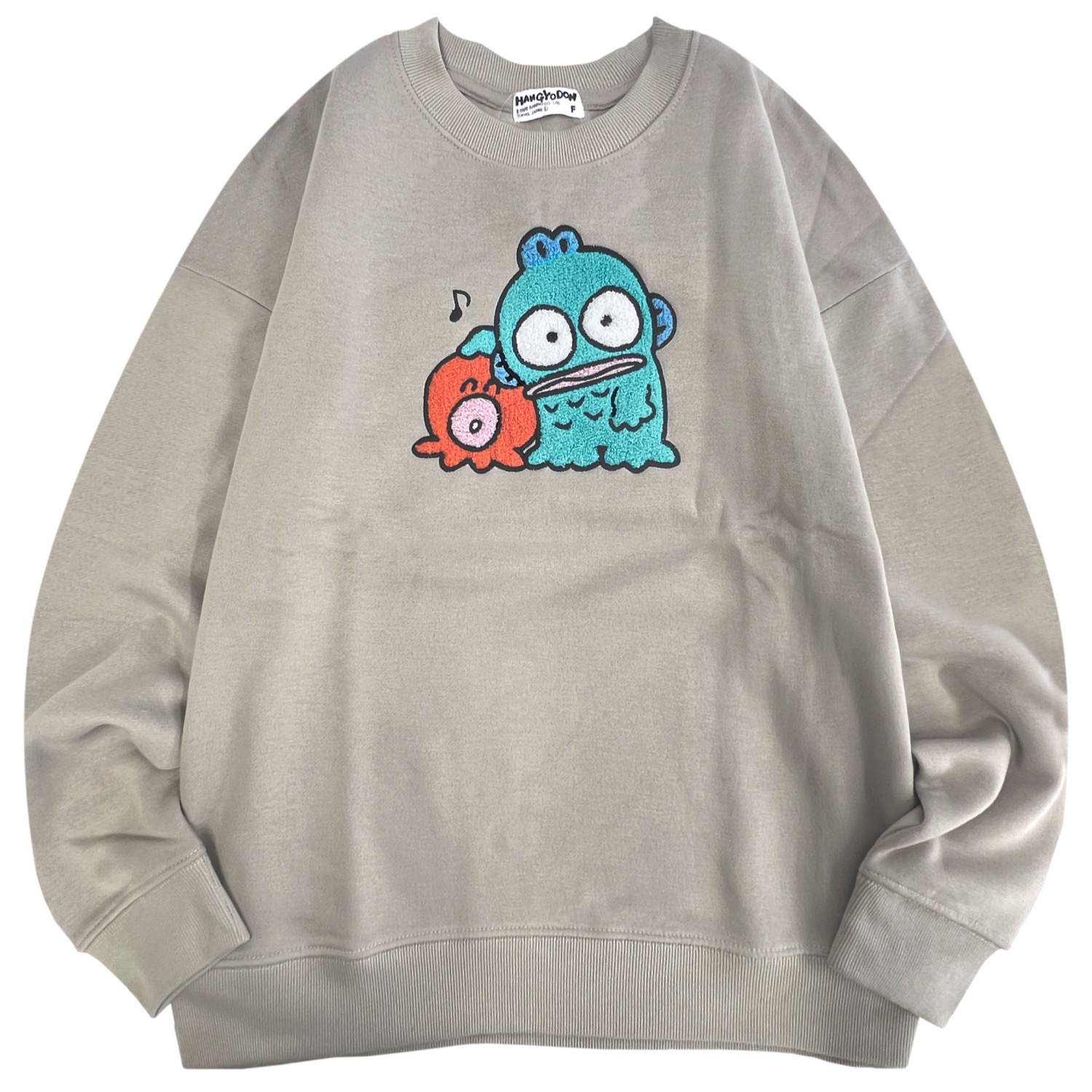 sanrio（サンリオ） ハンギョドン さゆりちゃん サガラ刺繍 裏起毛