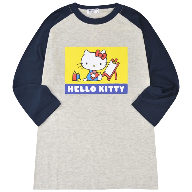 ハローキティ Tシャツ 長袖 ロンT 七分袖 サンリオ キャラクターズ
