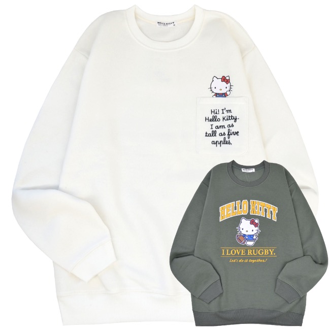 ハローキティ トレーナー スウェット 裏起毛 サンリオ キャラクターズ