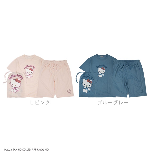 ハローキティ キティ サンリオ Tシャツ ハーフ パンツ 巾着 上下