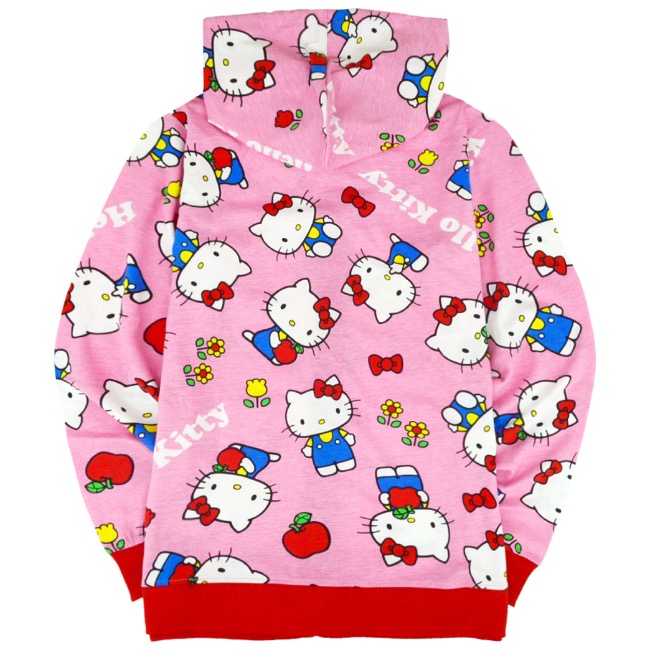 sanrio ハローキティ サンリオ キャラクターズ パーカー 総柄