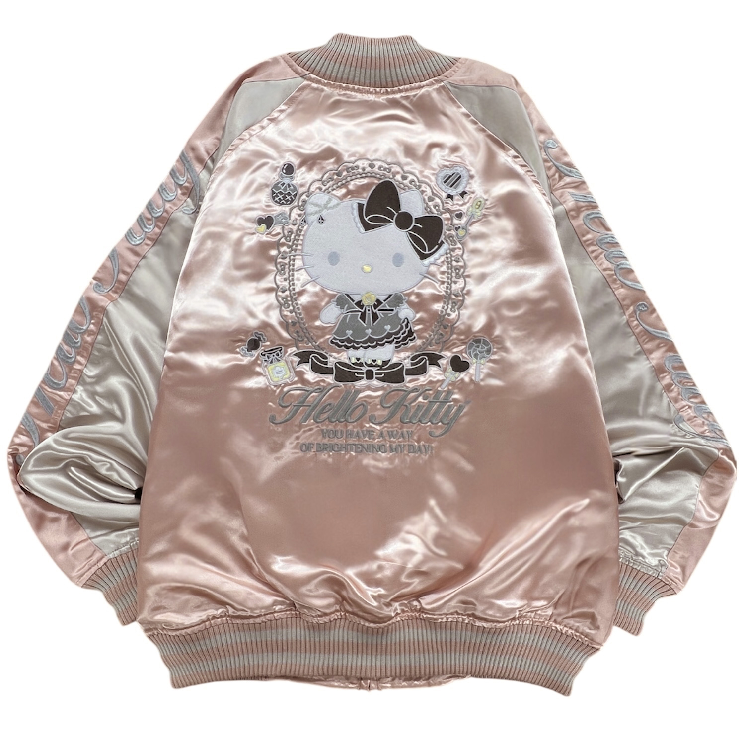 ハローキティ リバーシブルスカジャン 長袖 サンリオ HELLO KITTY hk1853-33 ハローキティ リバーシブルスカジャン 長袖 サンリオ HELLO KITTY