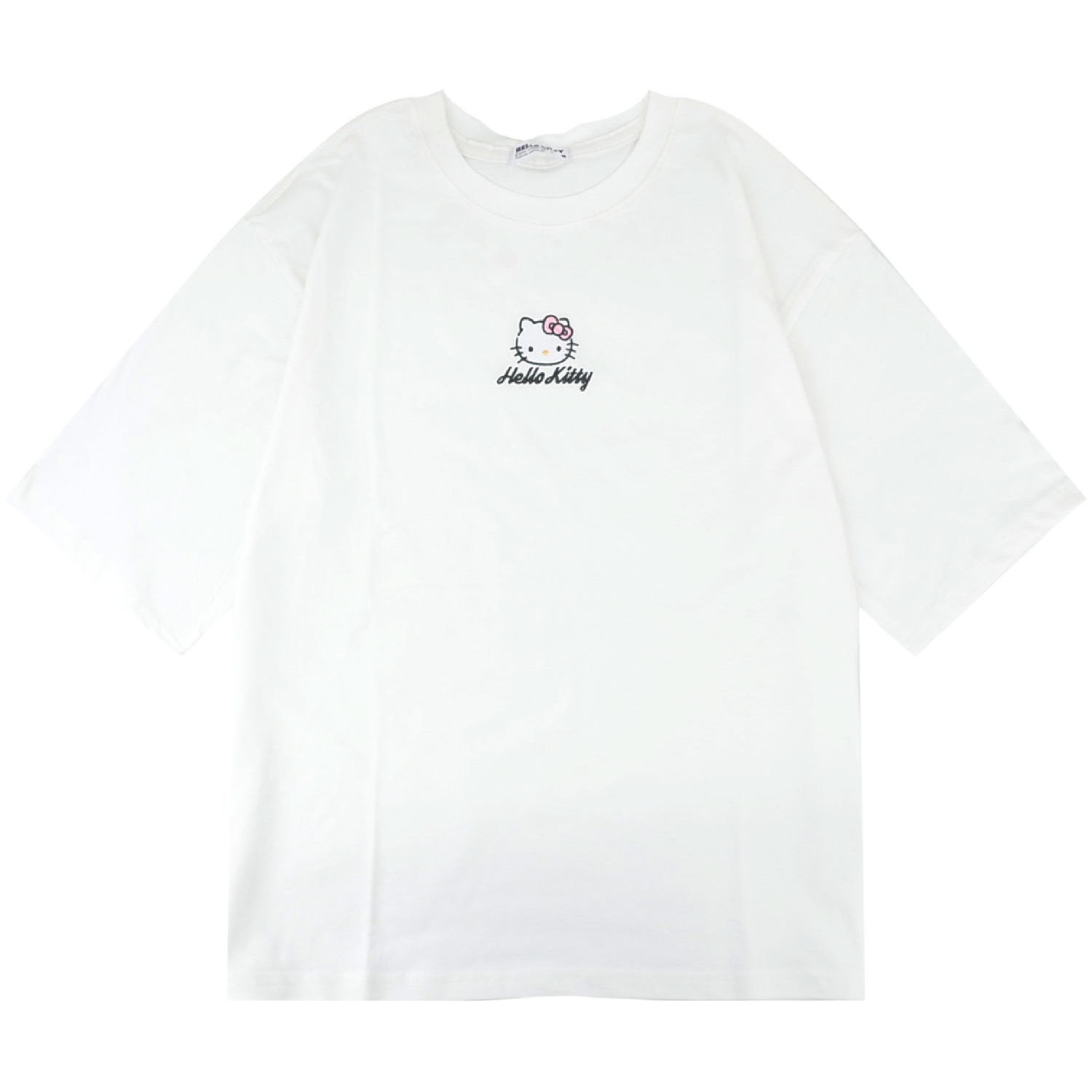 ハローキティ Tシャツ オーバーサイズ 半袖 プリント 刺繍 トップス