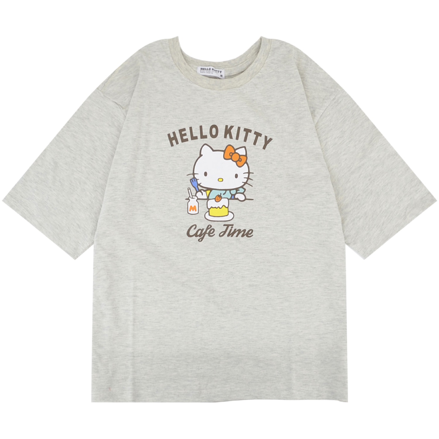 ハローキティ Tシャツ オーバーサイズ 半袖 プリント 刺繍 トップス