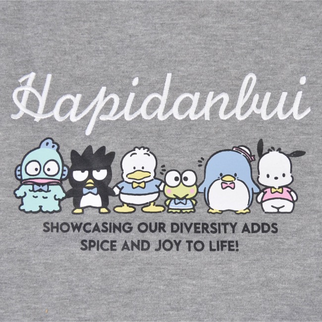 sanrio（サンリオ） はぴだんぶい トレーナー スウェット 裏起毛