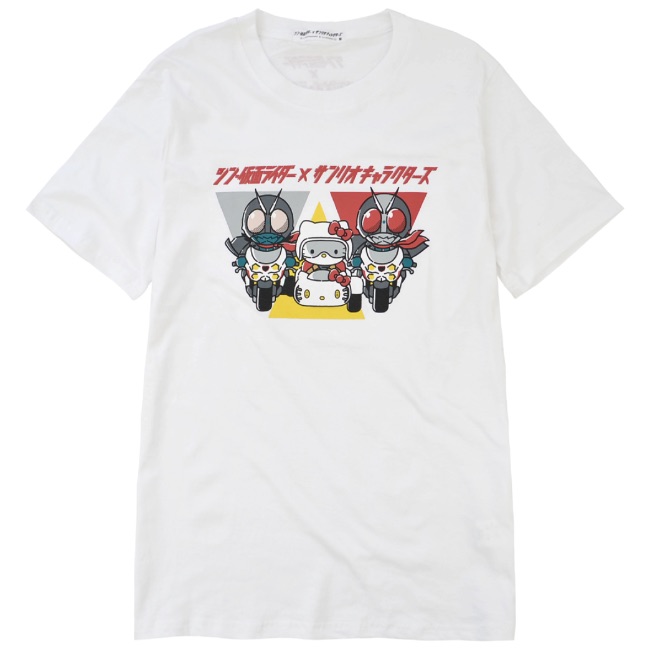 シン仮面ライダーxサンリオ コラボ プリントTシャツ 半袖 仮面ライダー サンリオ sanrio