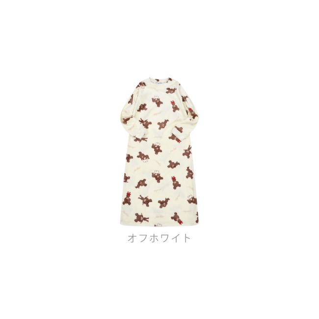 くまのがっこう ジャッキー ワンピース オールインワン ボア フリース