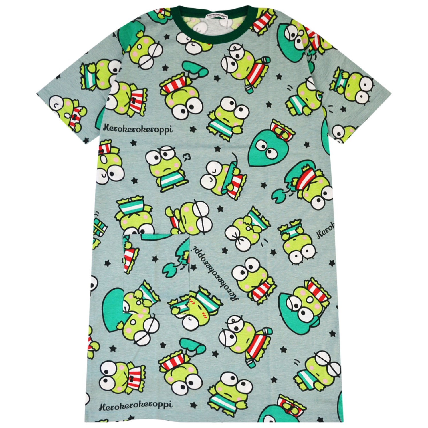 シナモロール Tシャツ ワンピース 半袖 総柄 部屋着 ルームウェア
