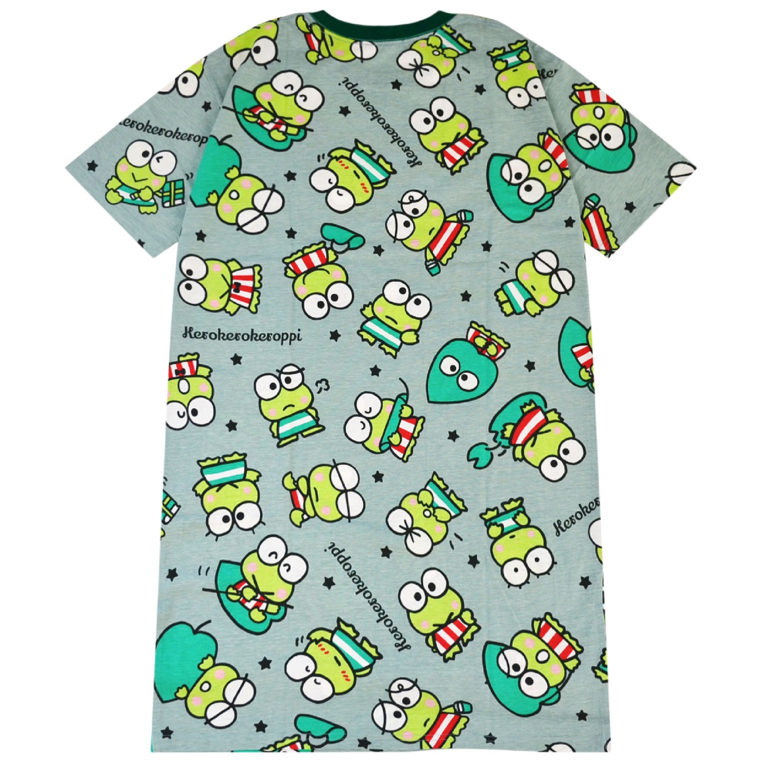 けろけろけろっぴ Tシャツ ワンピース 半袖 総柄 部屋着 ルームウェア
