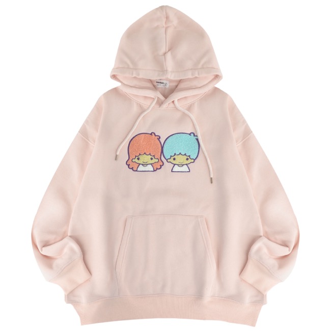 リトルツインスターズ キキララ パーカー 裏起毛 オーバーサイズ 刺繍