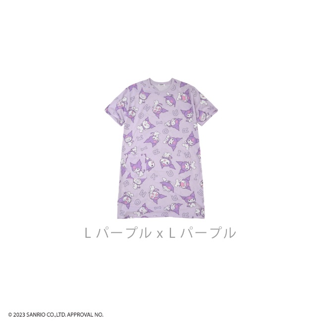クロミ プリント ビッグTシャツ 半袖 ワンピース サンリオ Sanrio BIG｜chara-basket｜06