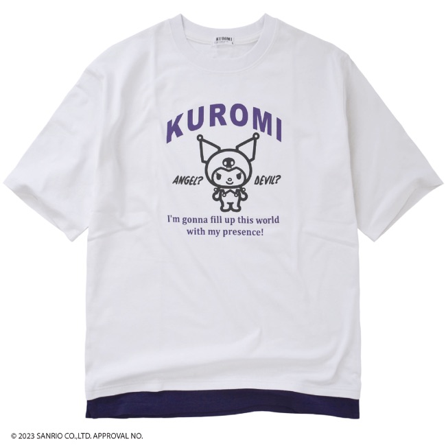 クロミ サンリオ Tシャツ 半袖 ドロップショルダー トップス プリント
