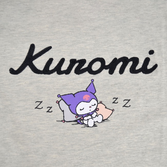 レディース　クロミチャン　長袖トップス　L クロミ Tシャツ 長袖 ロンT サンリオ キャラクターズ プリント