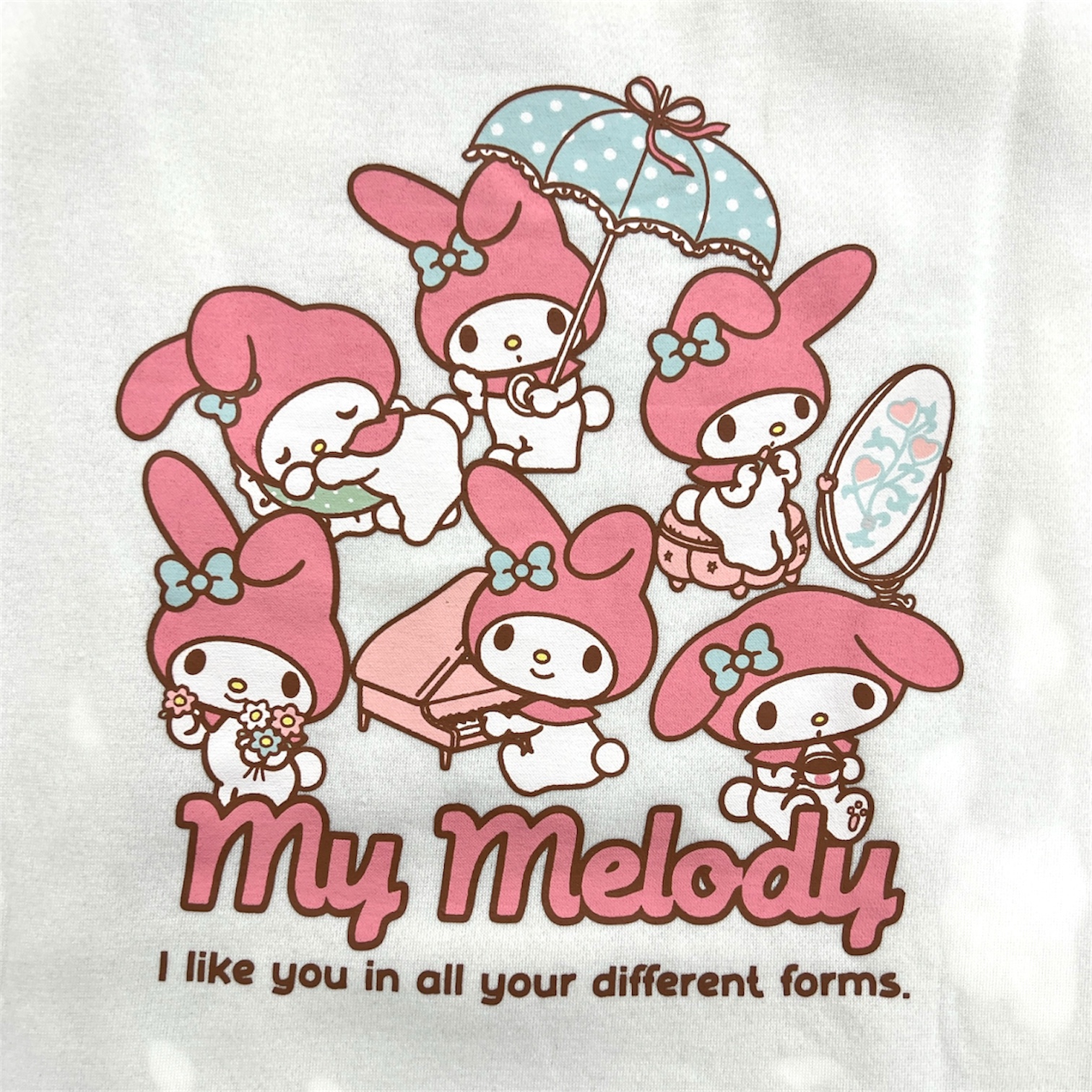 マイメロディ サガラ刺繍 裏起毛 ビッグシルエット トレーナー