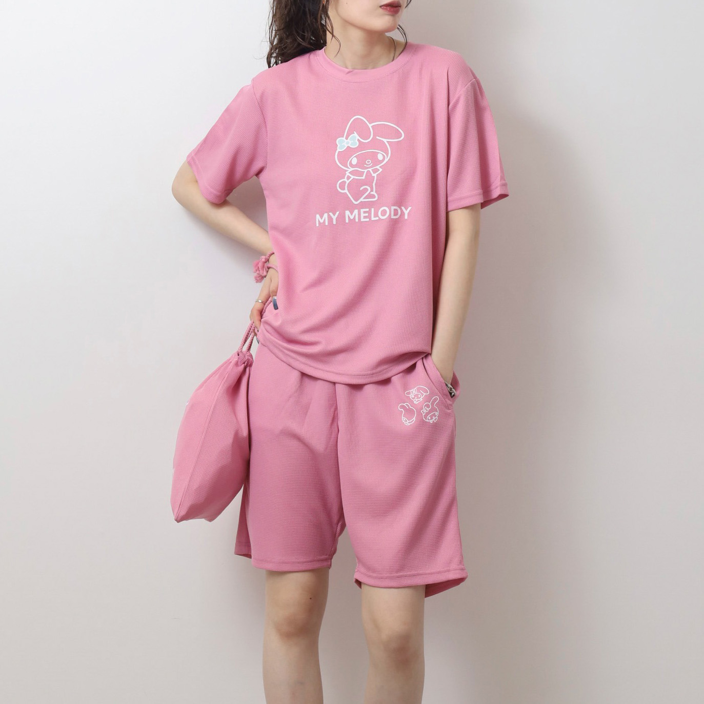 マイメロディ Tシャツ ハーフパンツ セット 巾着 サンリオ
