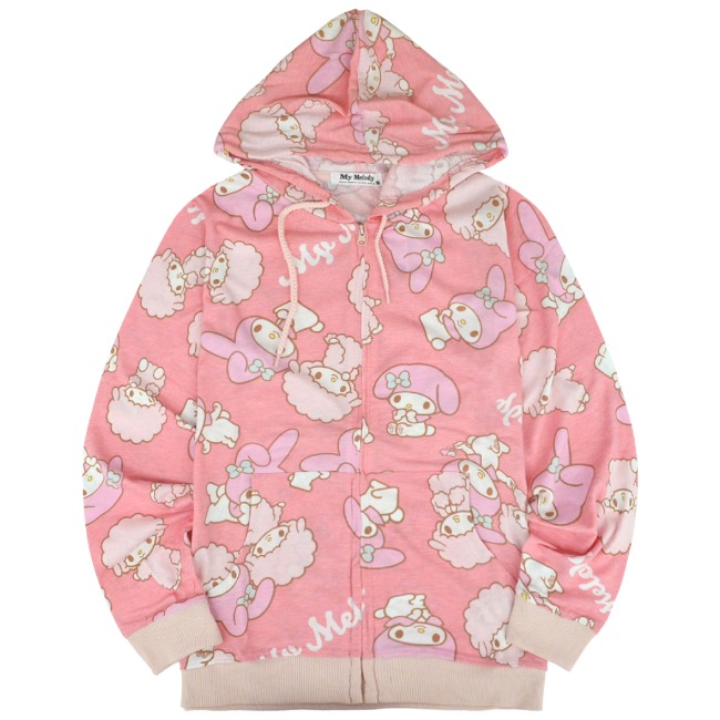 sanrio（サンリオ） マイメロディ キャラクターズ パーカー 総柄