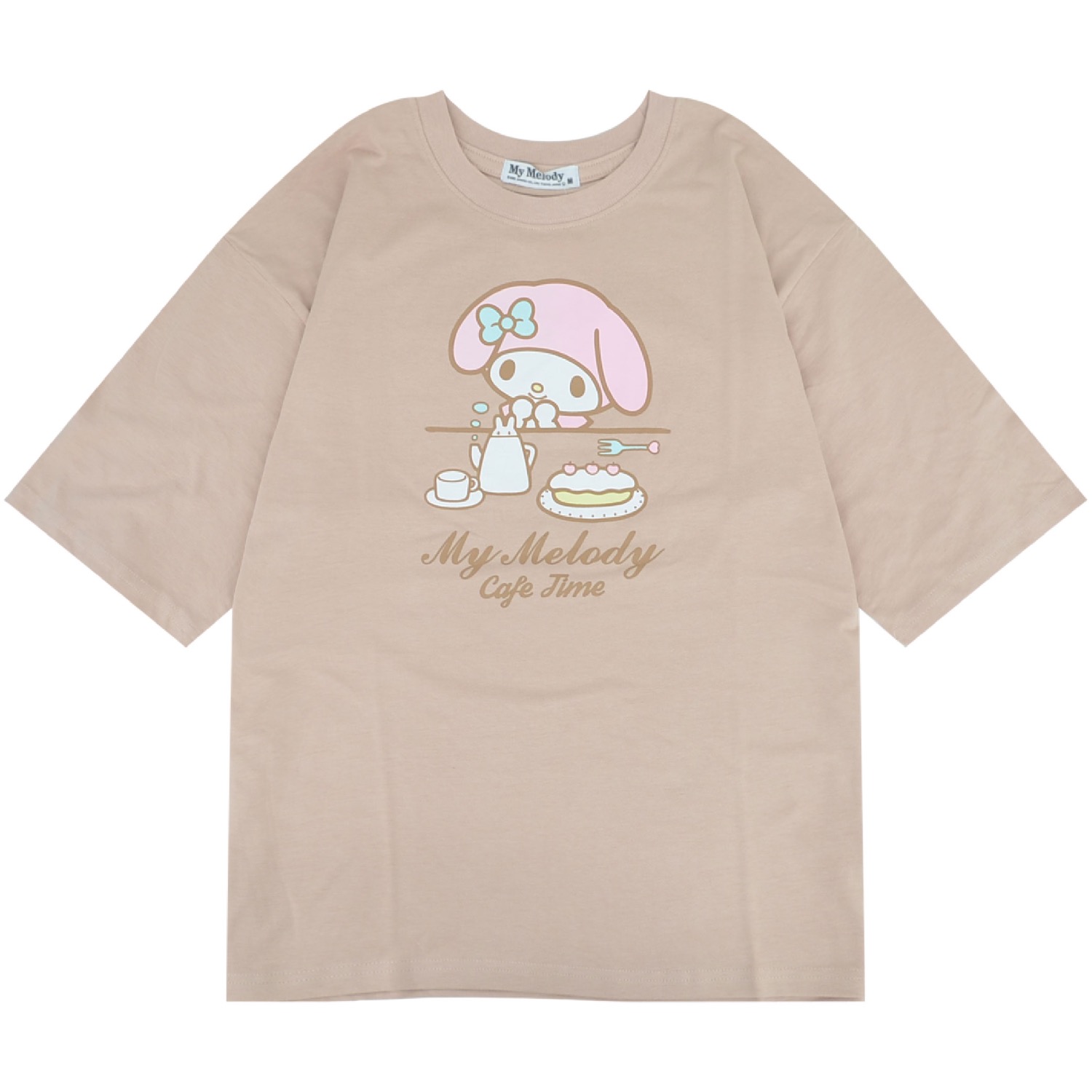 マイメロディ Tシャツ オーバーサイズ 半袖 プリント 刺繍 トップス