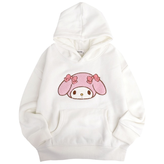 マイメロディ パーカー 裏起毛 スウェット キッズ 子供 ビッグ