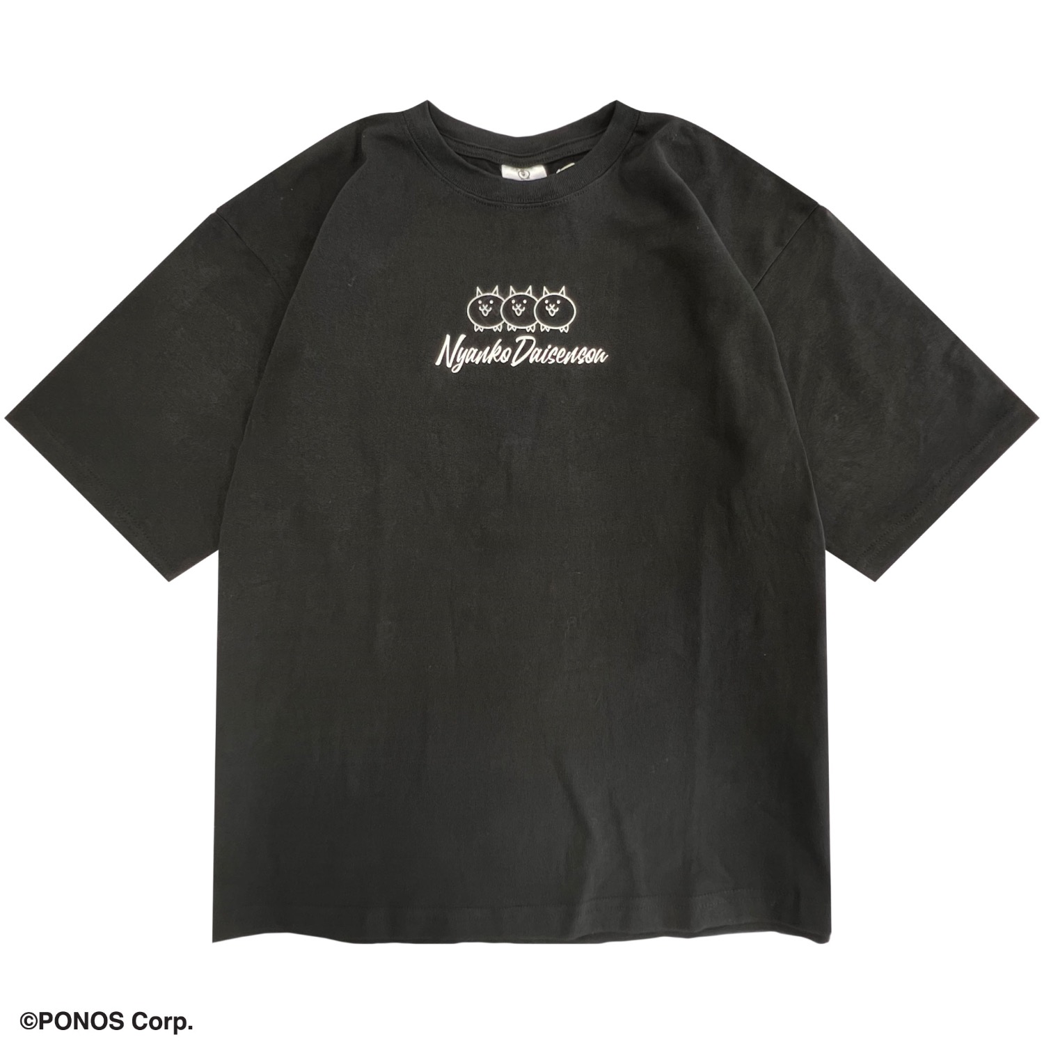 にゃんこ大戦争 Tシャツ 半袖 オーバーサイズ プリント ストリート