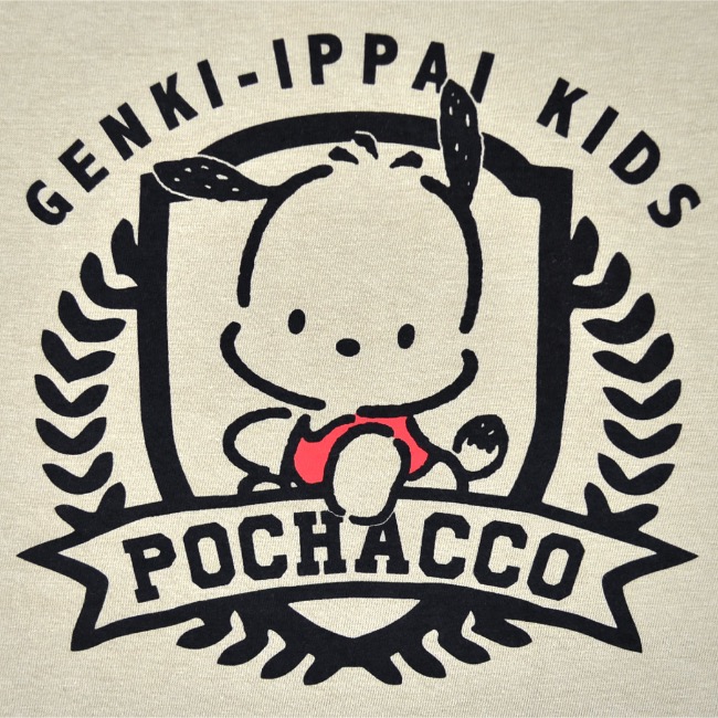 ベッドタイム ポチャッコ ロンT 1着 ワッフル生地　サンリオ ポチャッコ Tシャツ 長袖 ロンT サンリオ キャラクターズ プリント