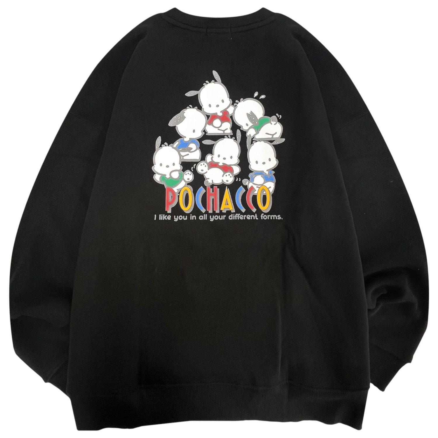ポチャッコ サガラ刺繍 裏起毛ビッグシルエット トレーナー オーバー