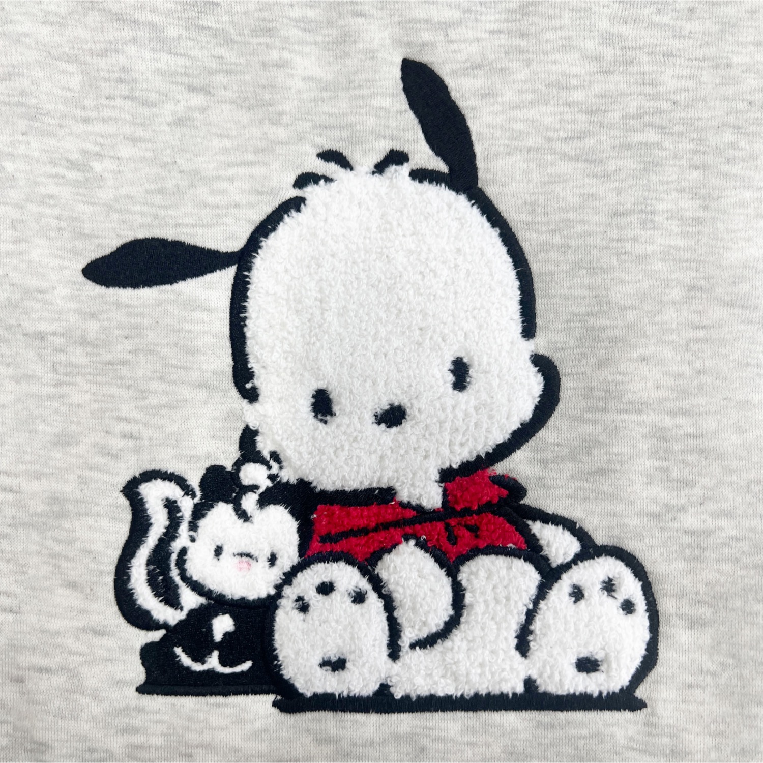 ポチャッコ サガラ刺繍 裏起毛ビッグシルエット トレーナー オーバー